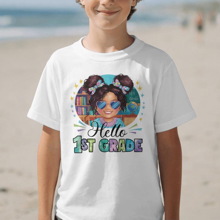 Hello 1st Grade Girl Back To School Kids Boys Girls Graphic Kid T-Shirt Hello 1st Grade Girl Back To School Kids Boys Girls Graphic Kid T-Shirt