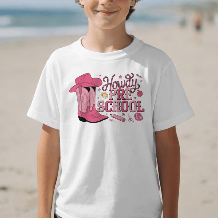 Howdy Preschool Back To School Western Cowboy Cowgirls Pre-K Graphic Kid T-Shirt Howdy Preschool Back To School Western Cowboy Cowgirls Pre-K Graphic Kid T-Shirt