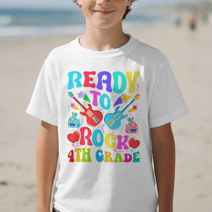 Im Ready To Rock 4th Grade Back To School 4th Grade Guitar Performance Graphic Kid T-Shirt Im Ready To Rock 4th Grade Back To School 4th Grade Guitar Performance Graphic Kid T-Shirt