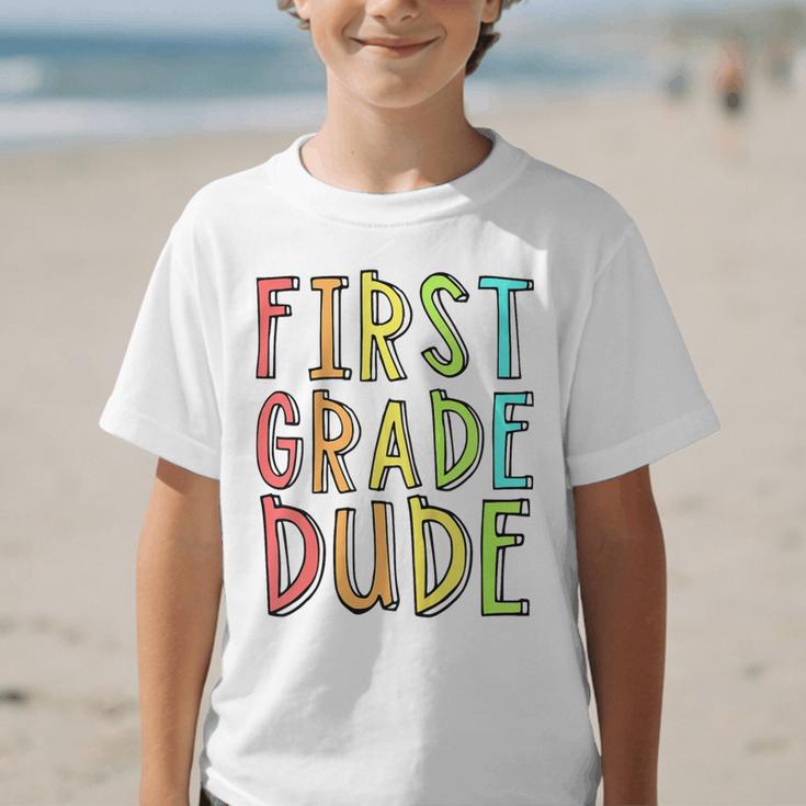 Kids First Day Of First Grade Dude 1st Grade Back To School Boys Graphic Kid T-Shirt Kids First Day Of First Grade Dude 1st Grade Back To School Boys Graphic Kid T-Shirt