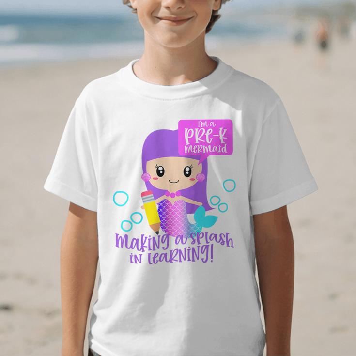 Kids Pre K Mermaid Back To School Toddler Girl First Day Of Prek Graphic Kid T-Shirt Kids Pre K Mermaid Back To School Toddler Girl First Day Of Prek Graphic Kid T-Shirt