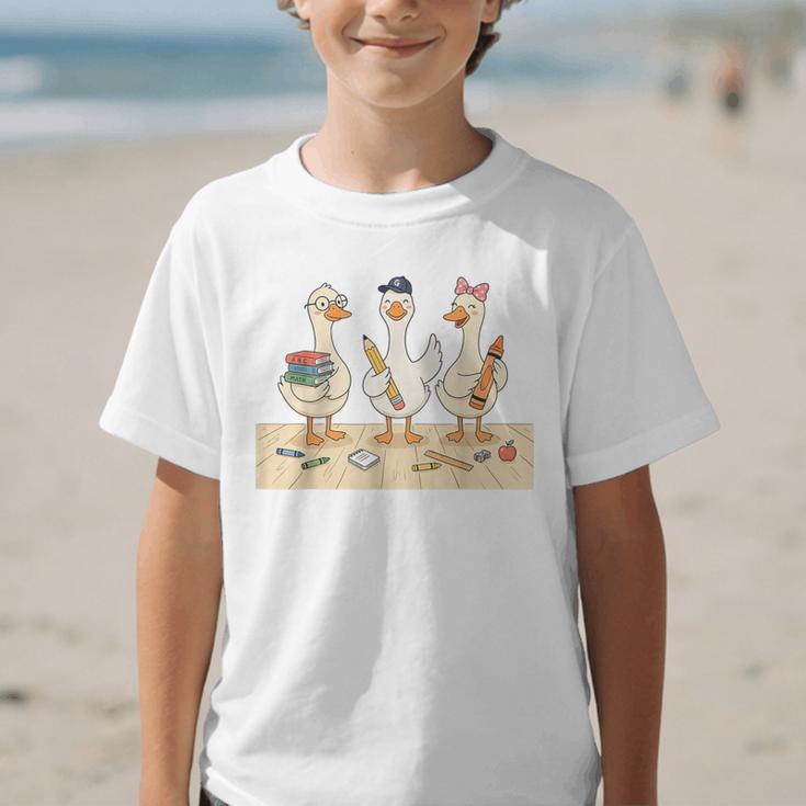 Kindergarten 1st Grade Goose Back To School Kids Graphic Kid T-Shirt Kindergarten 1st Grade Goose Back To School Kids Graphic Kid T-Shirt