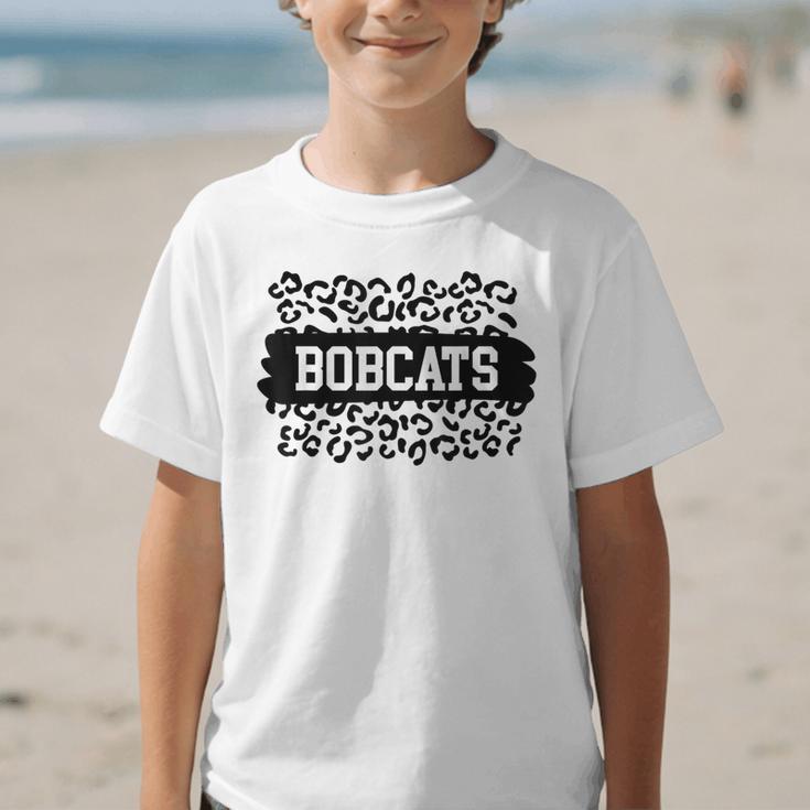 Leopard Bobcats School Spirit Fan Team Back To School Graphic Kid T-Shirt Leopard Bobcats School Spirit Fan Team Back To School Graphic Kid T-Shirt