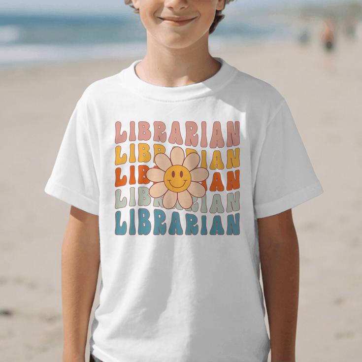 Librarian Retro Find Me At The Library Back To School Graphic Kid T-Shirt Librarian Retro Find Me At The Library Back To School Graphic Kid T-Shirt