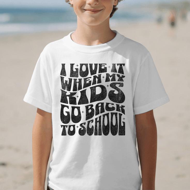 I Love It When My Kids Go Back To School Graphic Kid T-Shirt