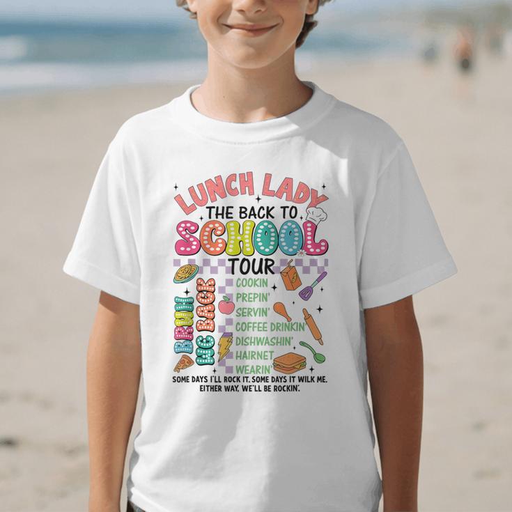 Lunch Cafeteria Crew Lady Back To School Tour Graphic Kid T-Shirt Lunch Cafeteria Crew Lady Back To School Tour Graphic Kid T-Shirt