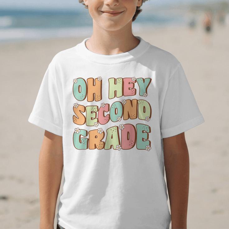Oh Hey Second Grade Cute Groovy Back To School 2nd Grade Graphic Kid T-Shirt Oh Hey Second Grade Cute Groovy Back To School 2nd Grade Graphic Kid T-Shirt