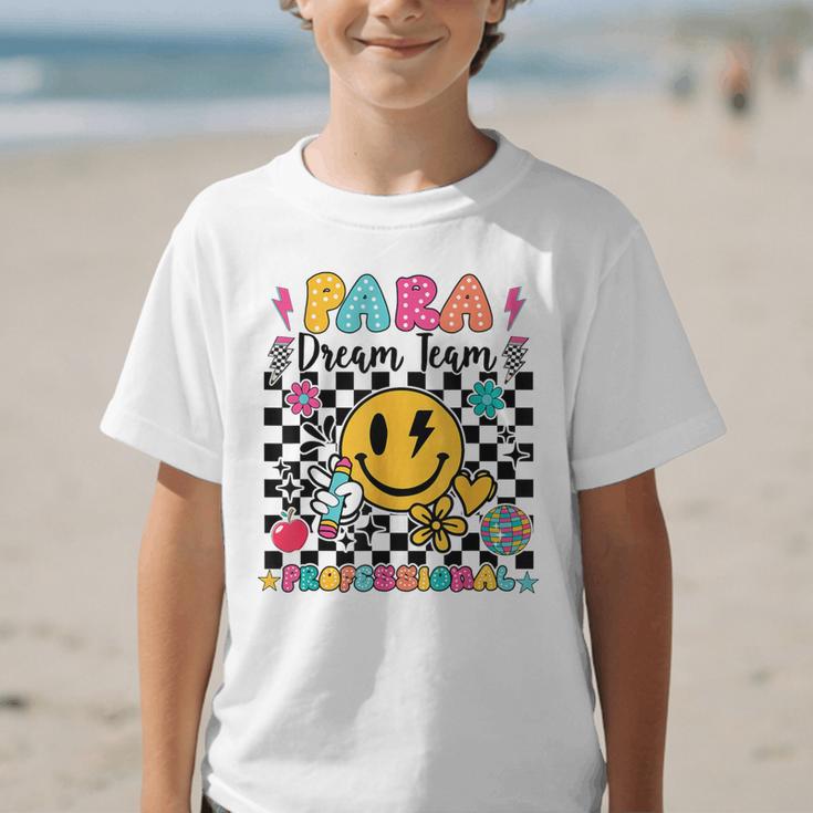 Para Dream Team Paraprofessional First Day Back To School Graphic Kid T-Shirt Para Dream Team Paraprofessional First Day Back To School Graphic Kid T-Shirt