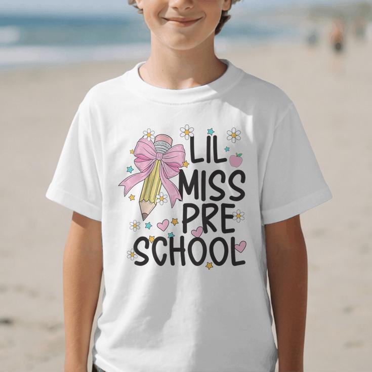 Preschool Little Miss Back To School Girls Kids Preschool Graphic Kid T-Shirt