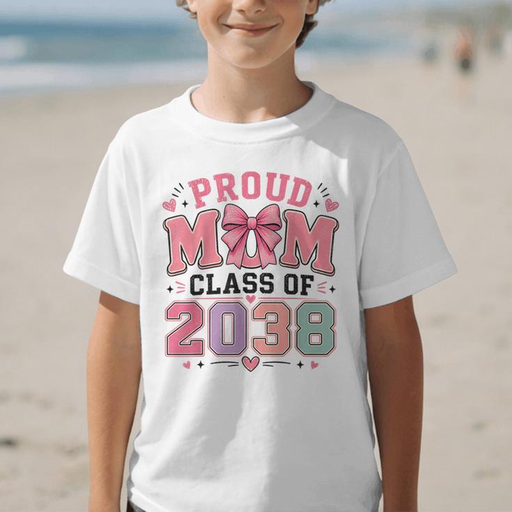 Proud Mom Class Of 2038 Retro Kindergarten Back To School Graphic Kid T-Shirt Proud Mom Class Of 2038 Retro Kindergarten Back To School Graphic Kid T-Shirt