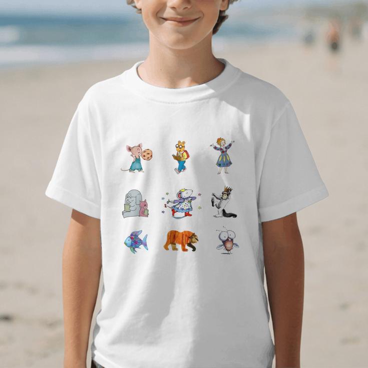 Read Book Characters I Can Do Hard Things Back To School Graphic Kid T-Shirt Read Book Characters I Can Do Hard Things Back To School Graphic Kid T-Shirt