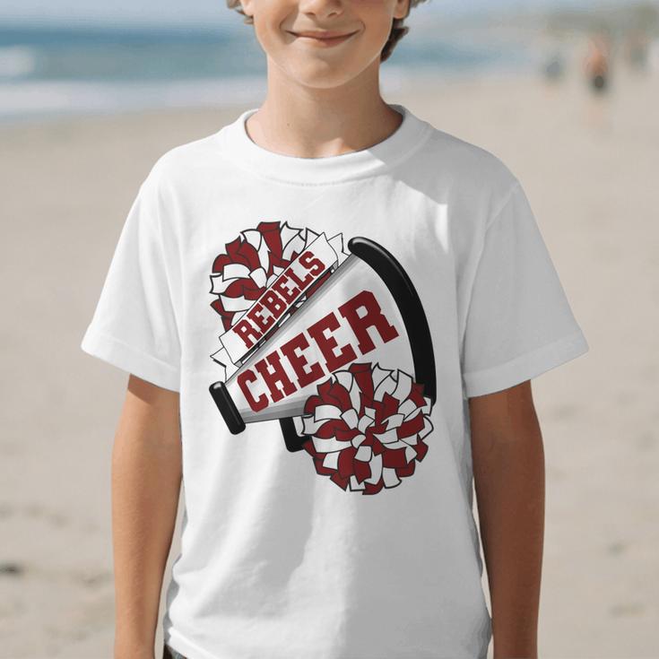 Rebels Cheer Back To School Cheerleading Spirit M Performance Graphic Kid T-Shirt