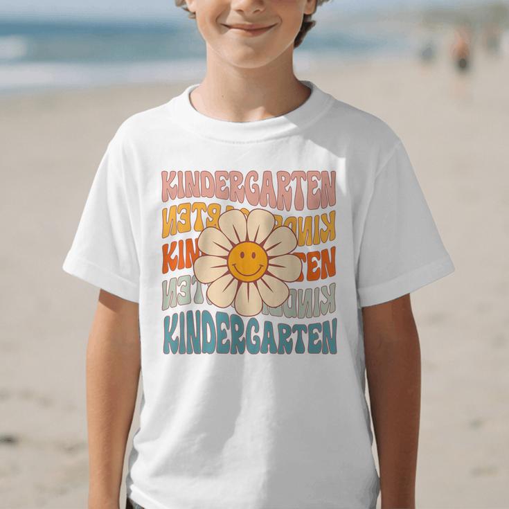 Retro Kindergarten Daisy Colorful Back To School Student Kid Graphic Kid T-Shirt Retro Kindergarten Daisy Colorful Back To School Student Kid Graphic Kid T-Shirt