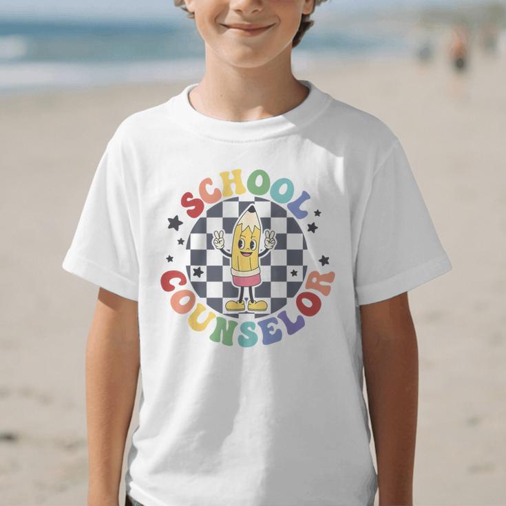 Retro Pencil School Counselor Back To School For Counselor Graphic Kid T-Shirt Retro Pencil School Counselor Back To School For Counselor Graphic Kid T-Shirt