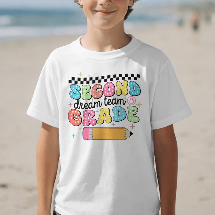 Second Grade Dream Team Back To School First Day Of School Performance Graphic Kid T-Shirt Second Grade Dream Team Back To School First Day Of School Performance Graphic Kid T-Shirt
