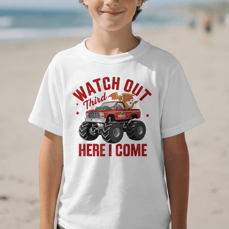 Watch Out Third Here I Came Dragon Back To School Summer Tee Graphic Kid T-Shirt Watch Out Third Here I Came Dragon Back To School Summer Tee Graphic Kid T-Shirt