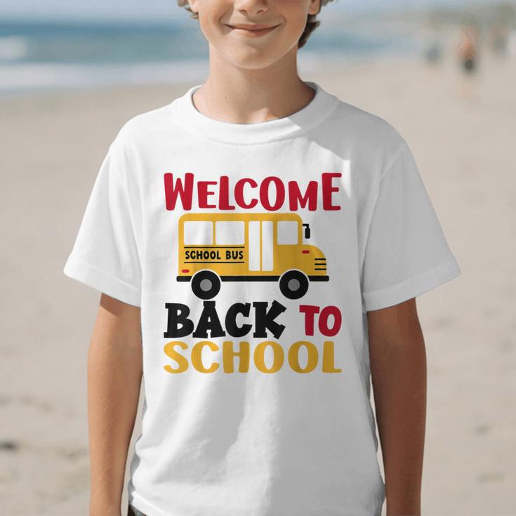 Welcome Back To School For Bus Drivers First Day Of School Graphic Kid T-Shirt Welcome Back To School For Bus Drivers First Day Of School Graphic Kid T-Shirt