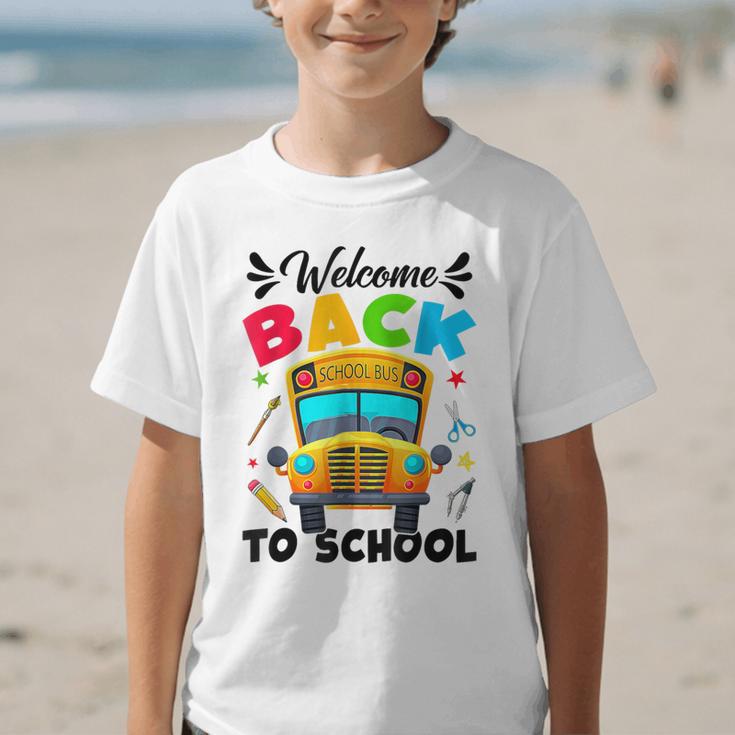 Welcome Back To School Outfit School Bus Driver Graphic Kid T-Shirt Welcome Back To School Outfit School Bus Driver Graphic Kid T-Shirt
