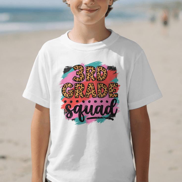 Women's Third 3rd Grade Squad Back To School Animal Print Girl Tee Graphic Kid T-Shirt Women's Third 3rd Grade Squad Back To School Animal Print Girl Tee Graphic Kid T-Shirt