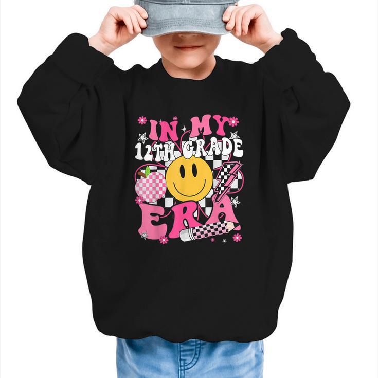 In My 12th Grade Era First Day Of School Back To School Girl Graphic Kid Sweatshirt