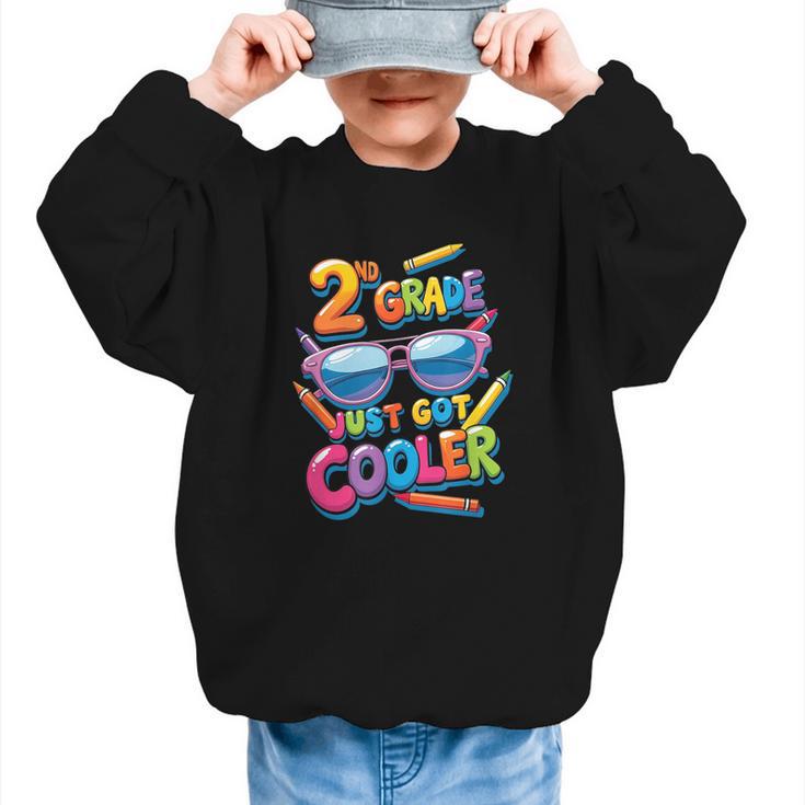 2nd Grade Just Got Cooler Shirt Back To School Kids Graphic Kid Sweatshirt