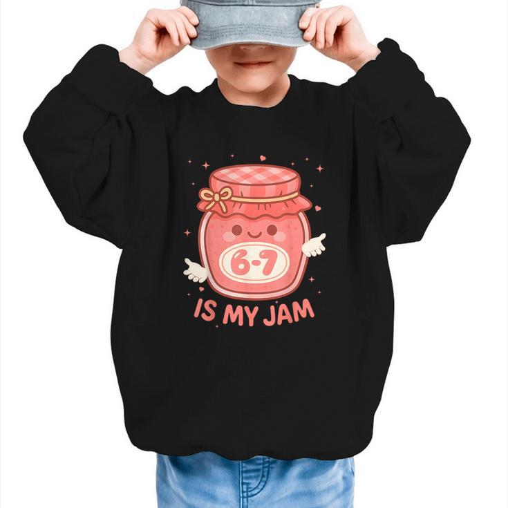 67 Is My Jam Back To School Girls Kids Cute 6 7 Meme Graphic Kid Sweatshirt