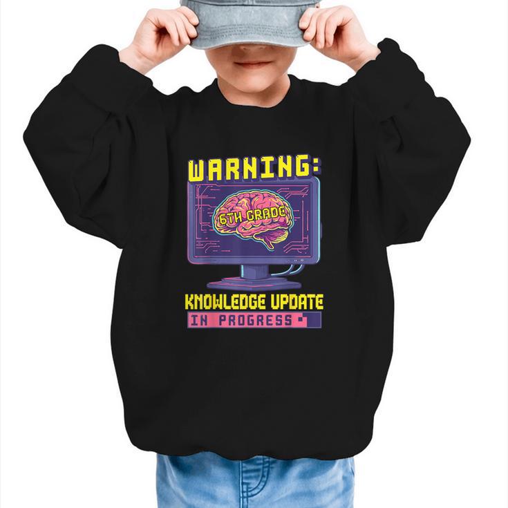 6th Grade Back To School Sixth Grade Smart Boys Computer Graphic Kid Sweatshirt