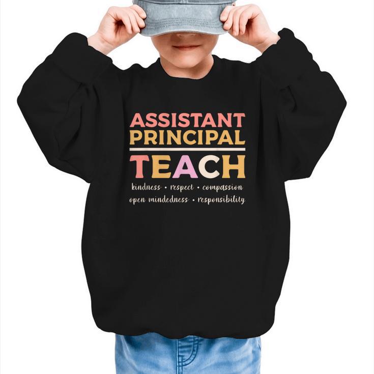 Assistant Principal Back To School Appreciation Principals Graphic Kid Sweatshirt