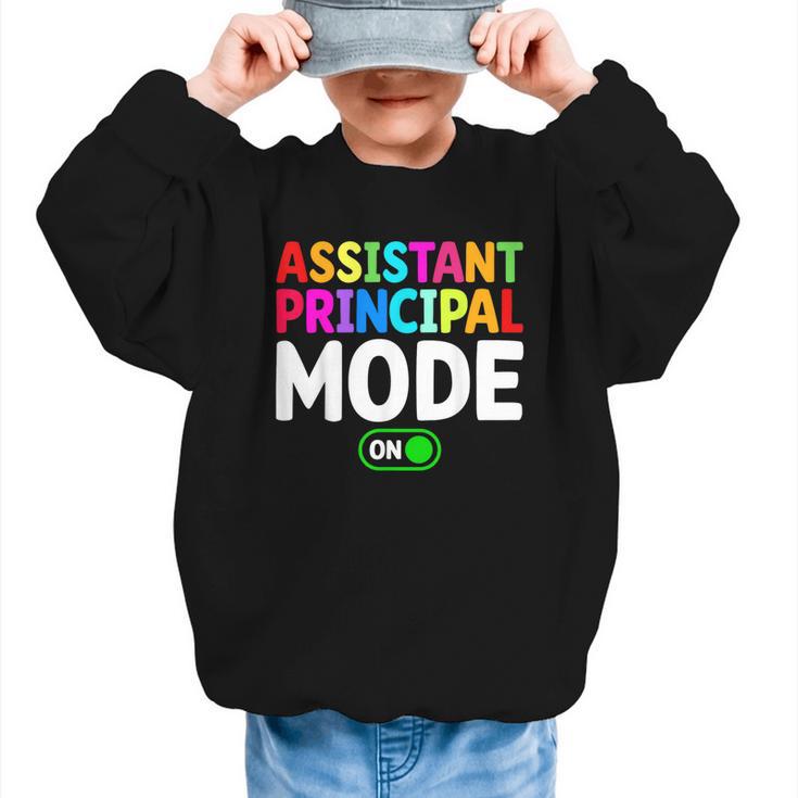 Assistant Principal Mode On Back To School Vice Principals Graphic Kid Sweatshirt