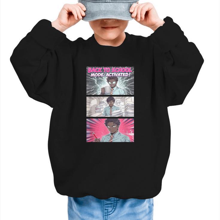 Back To School Anime Boys Student Girl Manga Kawaii Taecher Graphic Kid Sweatshirt