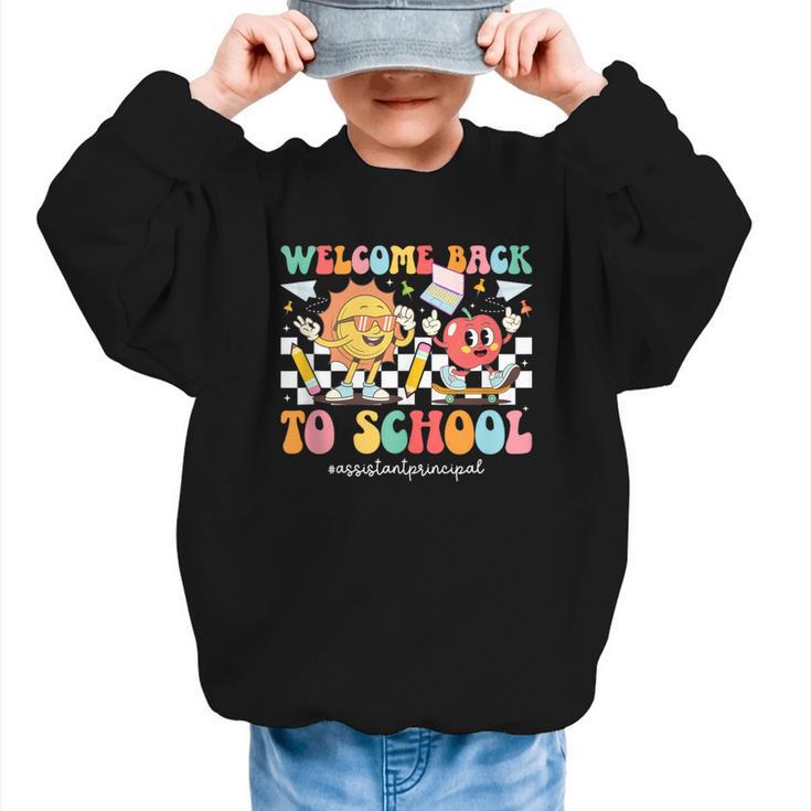 Back To School Assistant Principal First Day Of School Graphic Kid Sweatshirt