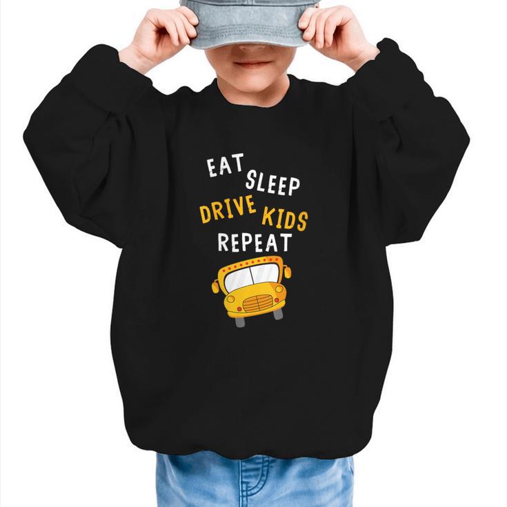 Back To School Bus Driver Appreciation Thank You Quote Graphic Kid Sweatshirt
