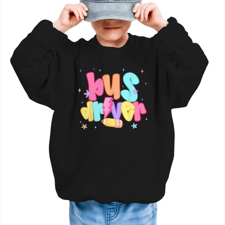 Back To School Bus Driver First Day Men Women Lighting Graphic Kid Sweatshirt