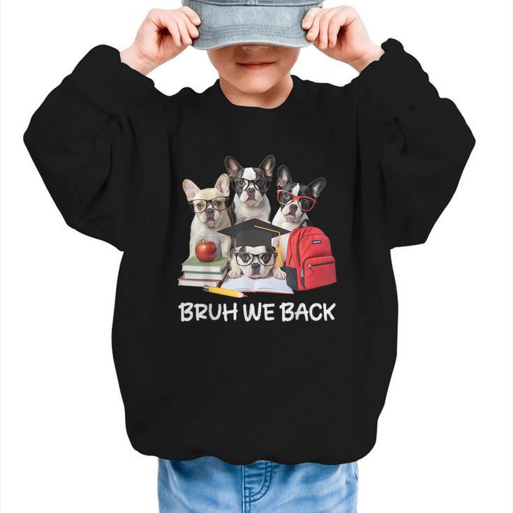 Back To School Cute French Bulldog Puppy Dogs Lovers Graphic Kid Sweatshirt