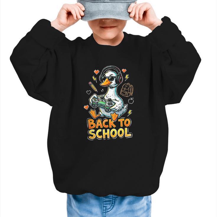 Back To School Gaming Kindergarten First Grade Goose Boys Graphic Kid Sweatshirt