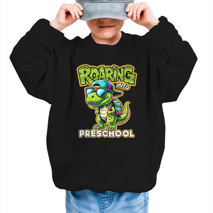 Back To School Preschool Dinosaur First Day Of School Boy Graphic Kid Sweatshirt