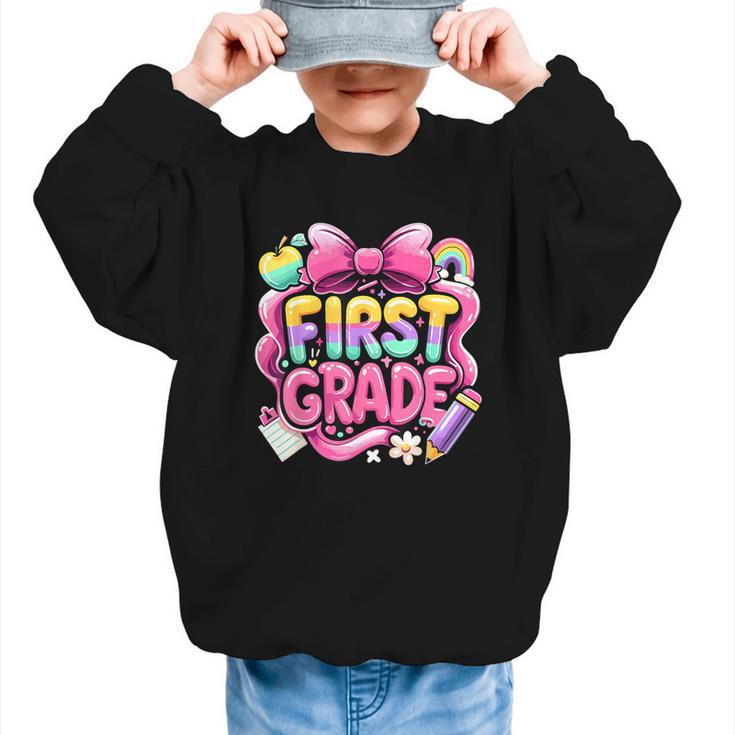 Back To School Team 1st Grade First Grade Graphic Kid Sweatshirt