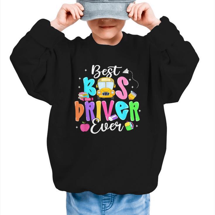 Best Bus Driver Ever Back To School Graphic Kid Sweatshirt
