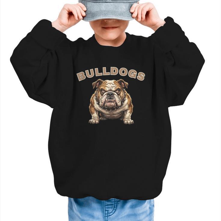 Bulldogs Back To School Spirit Graphic Kid Sweatshirt