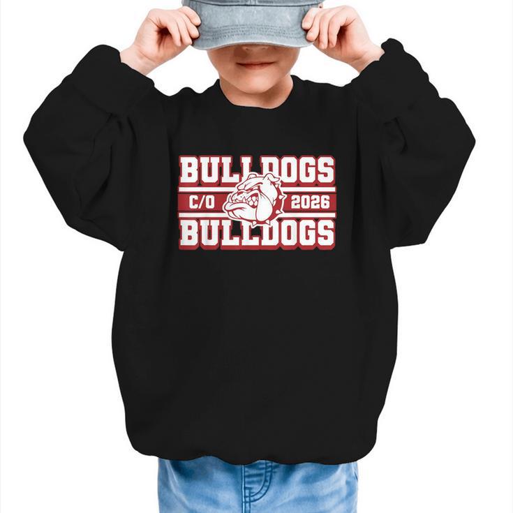 Bulldogs Class Of 2026 Back To School Senior Spirit M Graphic Kid Sweatshirt