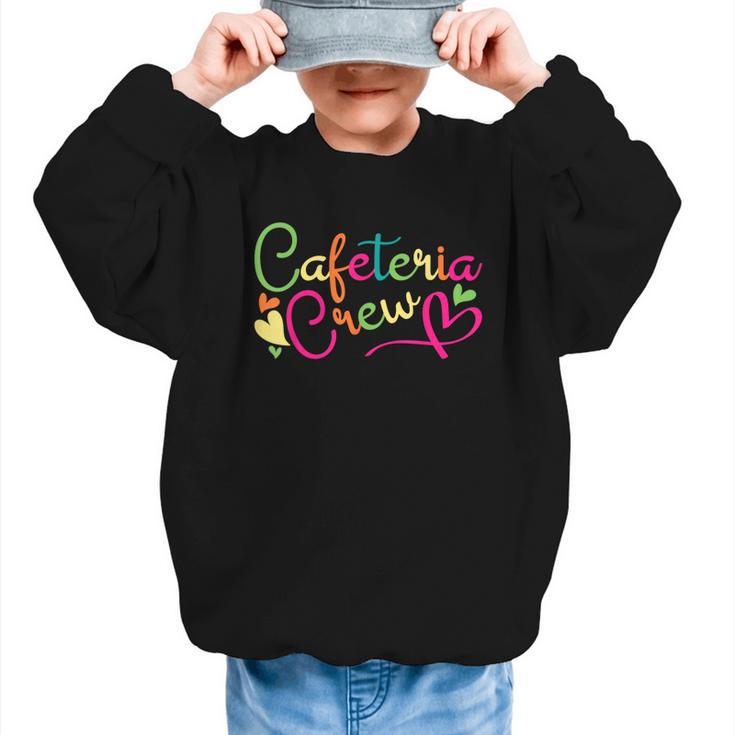 Cafeteria Crew Back To School Lunch Lady Worker Squad Graphic Kid Sweatshirt