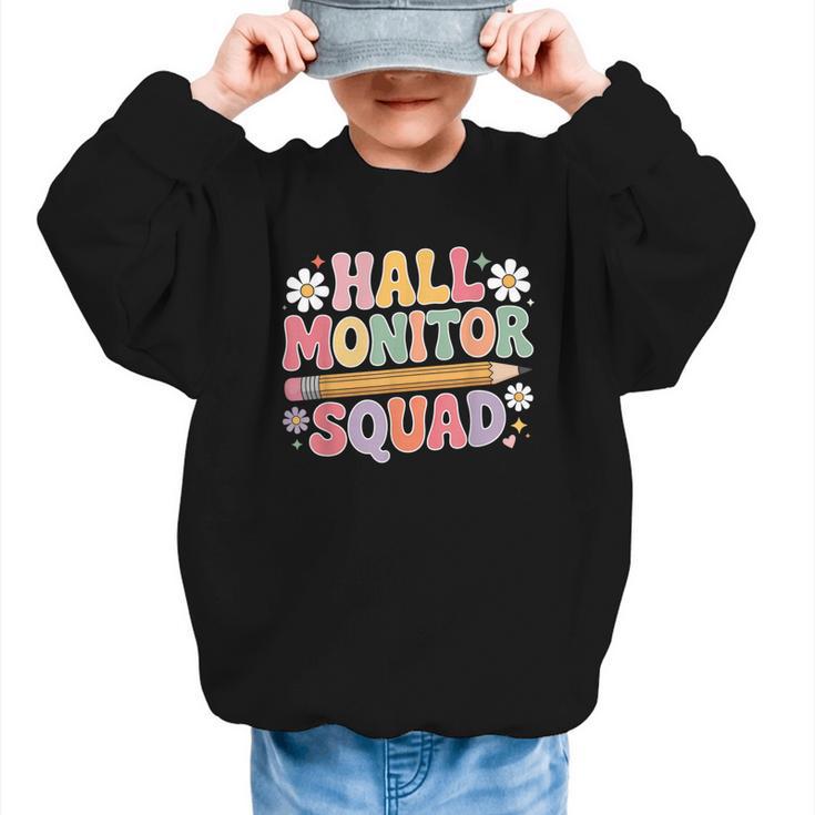 Campus School Hall Monitor Squad Patrol Back To School Graphic Kid Sweatshirt