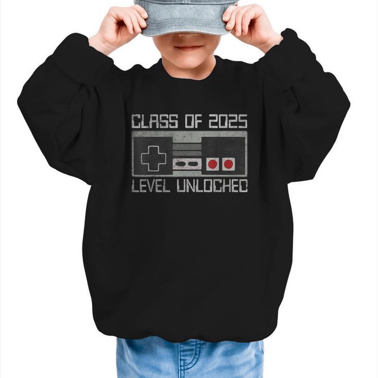 Class Of 2025 Level Unlocked Back To School Gamer Tee Graphic Kid Sweatshirt
