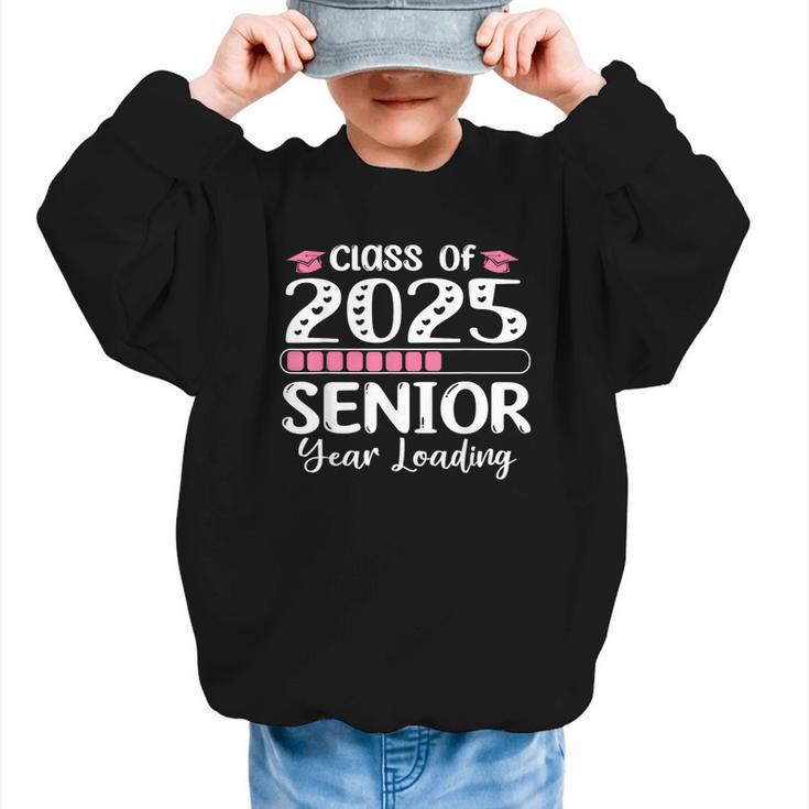 Class Of 2025 Senior Year Loading Back To School 2025 Graphic Kid Sweatshirt