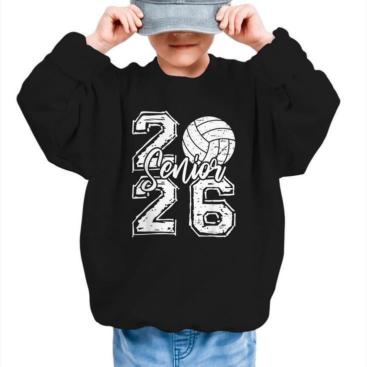 Class Of 2026 Volleyball Senior 2026 Back To School Graphic Kid Sweatshirt