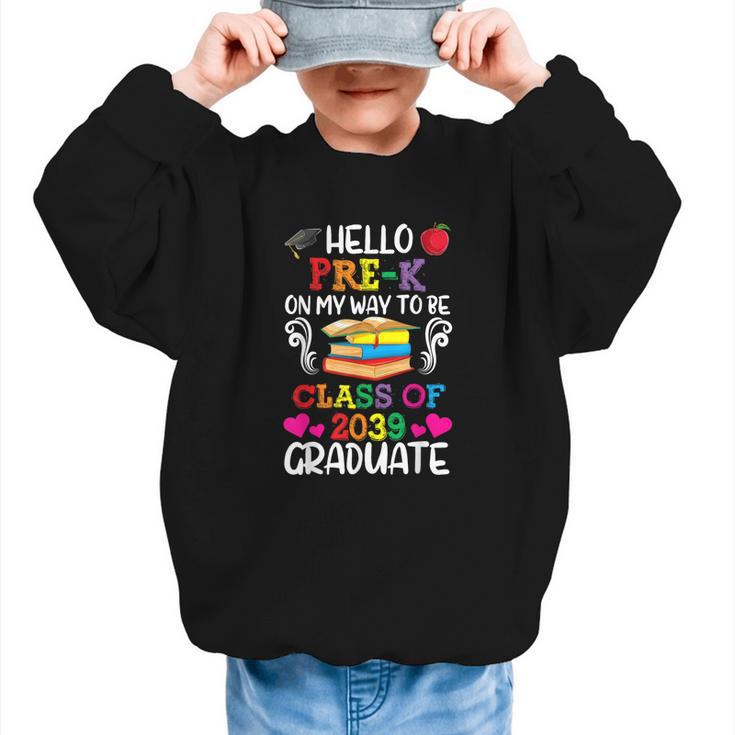 Class Of 2039 For Kids Back To School Pre-K Graphic Kid Sweatshirt