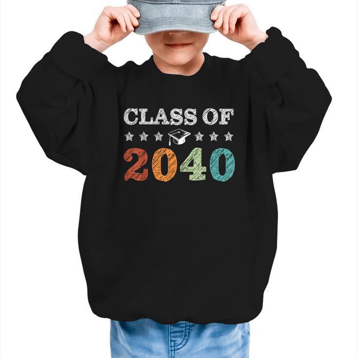 Class Of 2040 Grow With Me First Day School Back To School Graphic Kid Sweatshirt