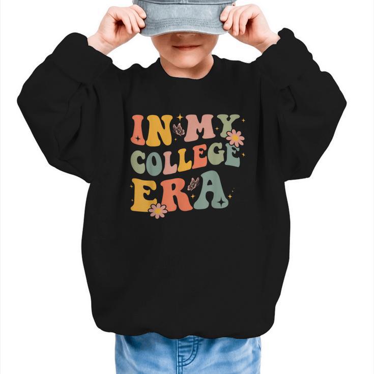 In My College Era First Day Of University Back To School Graphic Kid Sweatshirt
