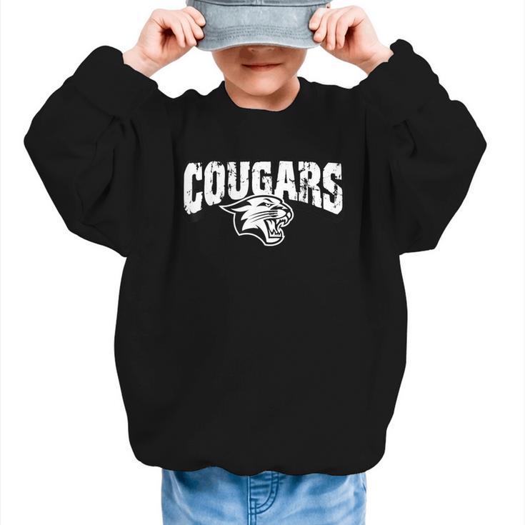 Cougars Back To School Spirit Graphic Kid Sweatshirt
