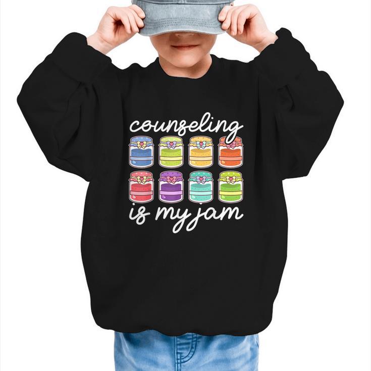 Counseling Is My Jam School Counselor Back To School Graphic Kid Sweatshirt